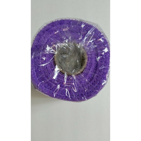 Craft Mesh 6in x 10yd FloraCraft Lavender w/ metalic purple for WREATHS garland - Picture 3 of 4